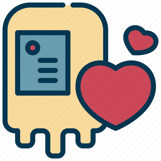 Blood, donation, heart, love icon - Download on Iconfinder