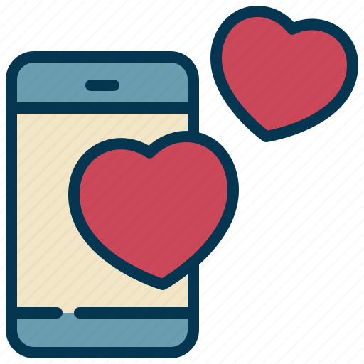Mobile, message, heart, love icon - Download on Iconfinder