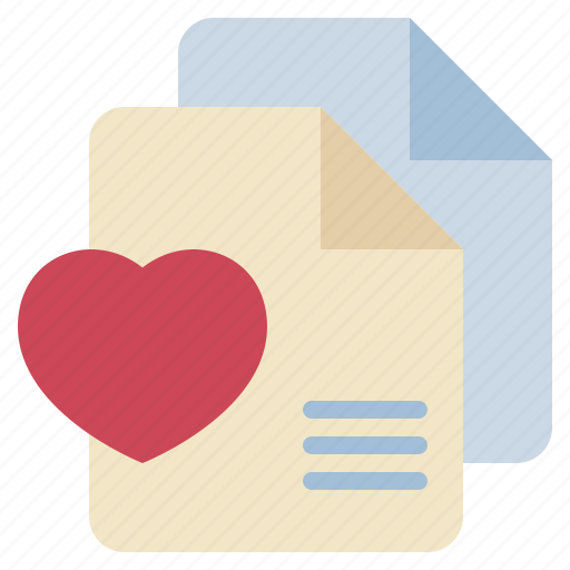 Document, file, heart, love, favorite icon - Download on Iconfinder