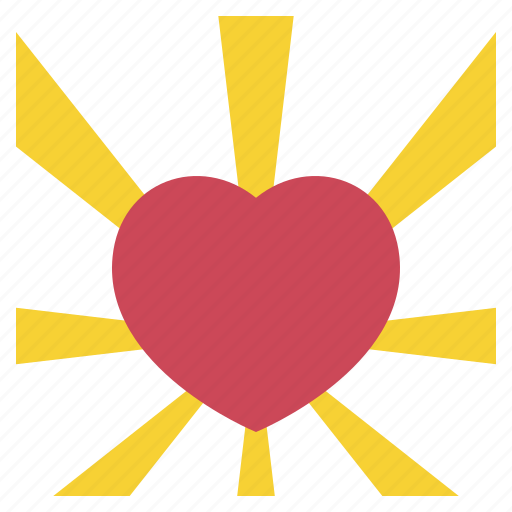 Heart, happy, love, ray icon - Download on Iconfinder