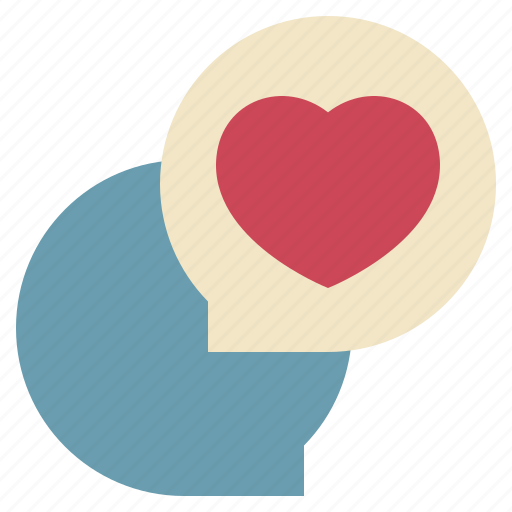 Talk, speech, heart, love, happy icon - Download on Iconfinder