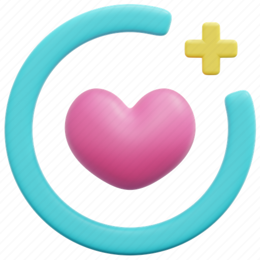 Care, aid, plus, help, heart, love, valentine 3D illustration - Download on Iconfinder