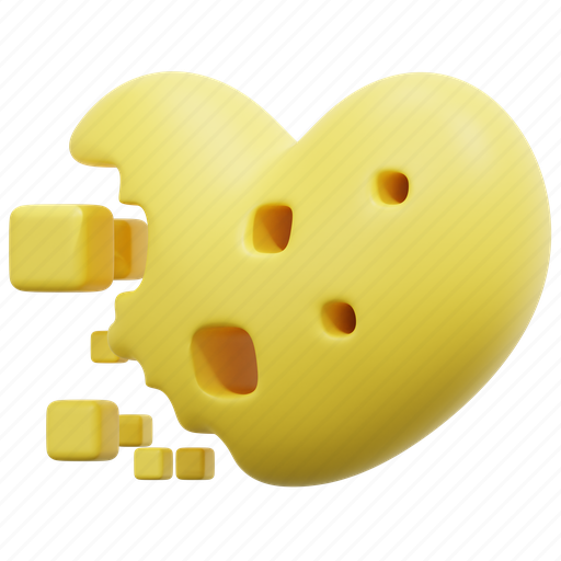 Lost, heart, sad, depression, valentine, love, 3d 3D illustration - Download on Iconfinder