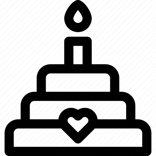 Cake, dessert, favorite, heart, love, passion, wedding icon - Download on Iconfinder