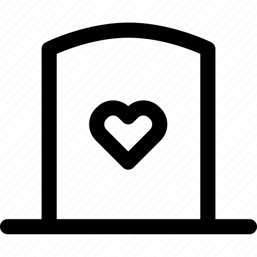 Cemetery, death, grave, heart, love, passion icon - Download on Iconfinder