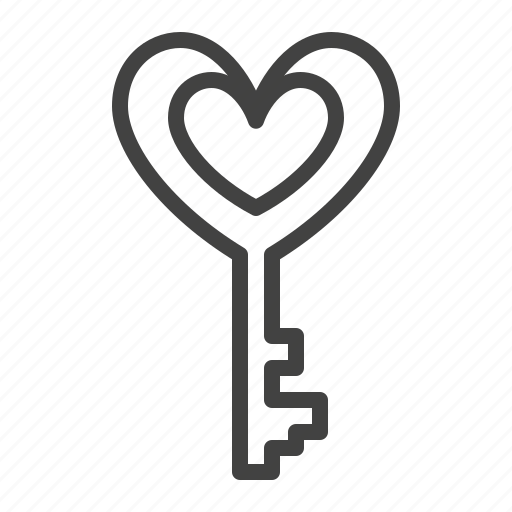 Heart, key, love, private, secret icon - Download on Iconfinder