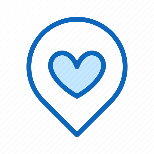 Charity, heart, love, map icon - Download on Iconfinder