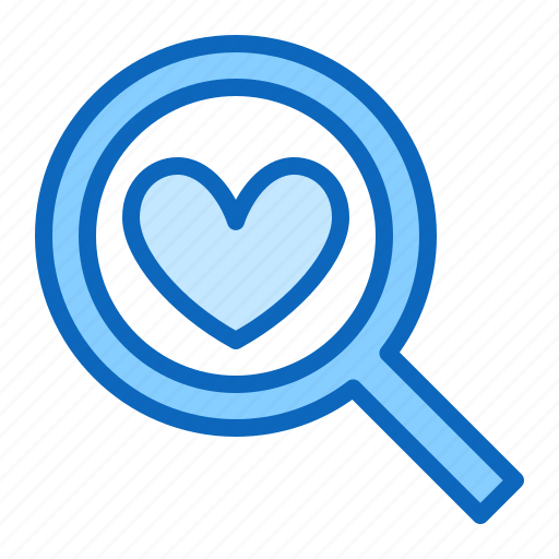 Find, glass, heart, love, search icon - Download on Iconfinder