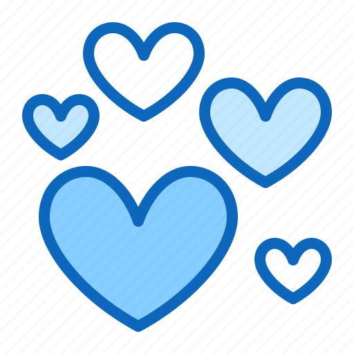 Hearts, love, many, valentine icon - Download on Iconfinder