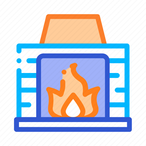 Equipment, fire, fireplace, heating icon - Download on Iconfinder