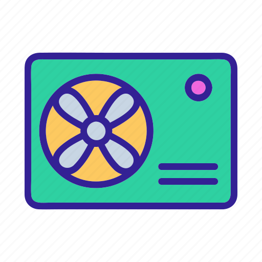 Air, conditioner, conditioning, coolung, fan, heating, ventilator icon - Download on Iconfinder