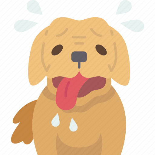 Exhausted, dog, pet, tired, canine icon - Download on Iconfinder