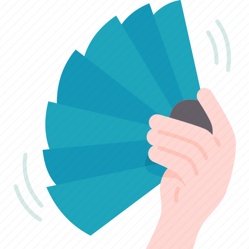 Waving, fan, cooling, heat, ventilation icon - Download on Iconfinder