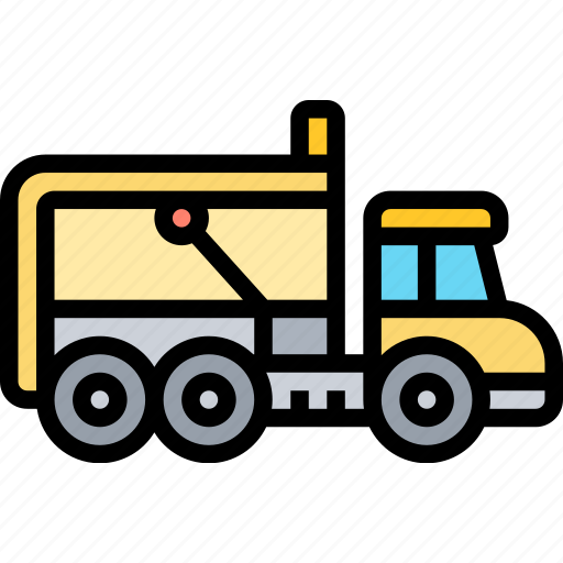 Hauler, articulated, truck, dump, machinery icon - Download on Iconfinder