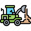 loader, wheel, bulldozer, construction, machinery