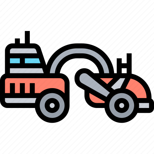 Scraper, tractor, wheel, excavator, construction icon - Download on Iconfinder