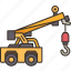 crane, carry, deck, building, construction 