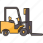 forklift, cargo, lift, warehouse, industrial 