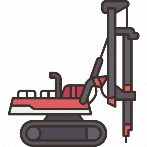 Pile, driving, machine, structure, foundation icon - Download on Iconfinder