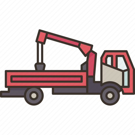 Truck, crane, lifting, hydraulic, mobile icon - Download on Iconfinder