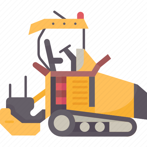 Asphalt, paver, road, construction, machinery icon - Download on Iconfinder