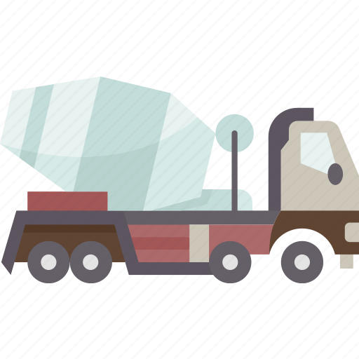 Concrete, mixer, truck, construction, vehicle icon - Download on Iconfinder