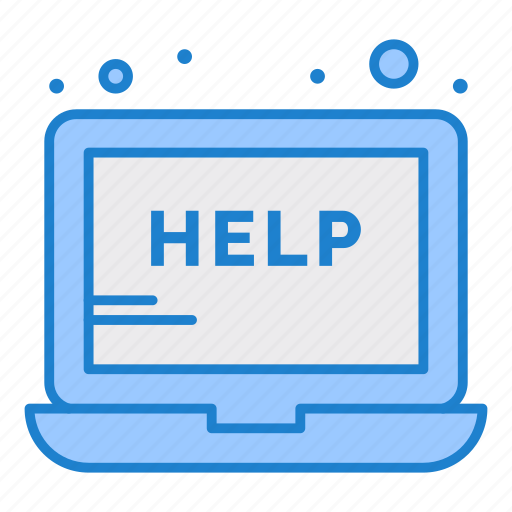 Help, laptop, service, support icon - Download on Iconfinder