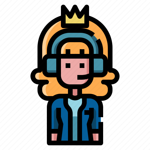 Support, call, customer, service, headphones, female, telephone icon - Download on Iconfinder
