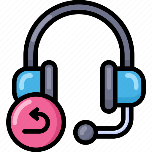 Helpdesk, call, back, headset, music icon - Download on Iconfinder