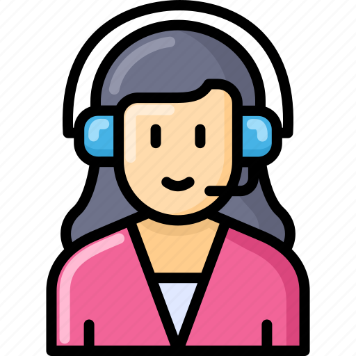 Helpdesk, customer, service, woman, avatar, female icon - Download on Iconfinder