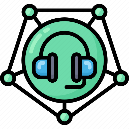 Helpdesk, omni, channel, headset, connection icon - Download on Iconfinder