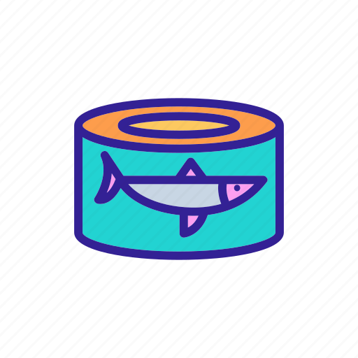 Canned, carcass, fillet, fish, herring, marine, sliced icon - Download on Iconfinder