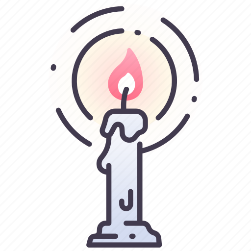 Burn, candle, candlelight, decoration, fire, flame, light icon - Download on Iconfinder