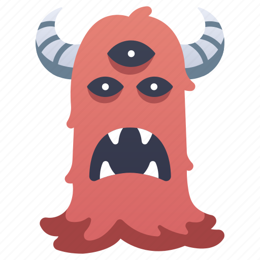 Alien, devil, halloween, mascot, monster, scary icon - Download on Iconfinder