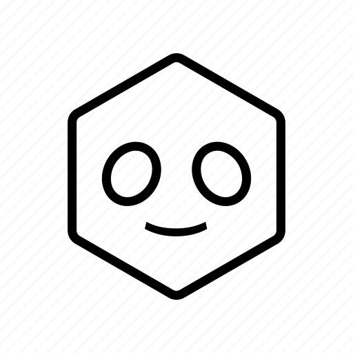 Emoticon, hexagon, smile icon - Download on Iconfinder