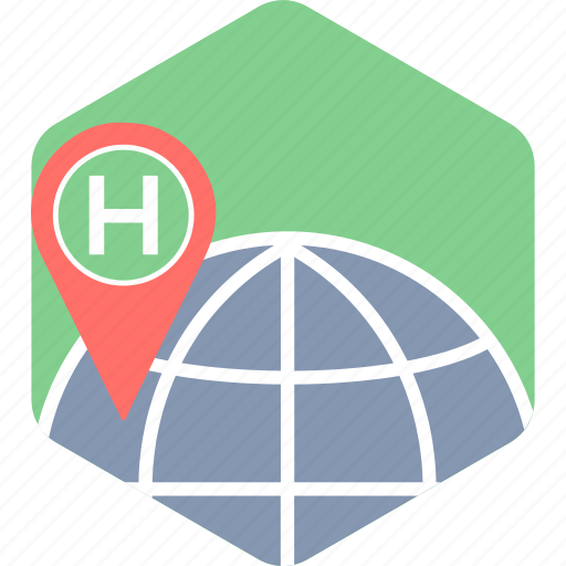 Gps, hospital, location, hospital location, medical location, navigation location, pharmacy location icon - Download on Iconfinder