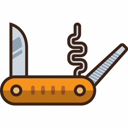 Army, camping, cut, pocket, swiss, trekking icon - Download on Iconfinder