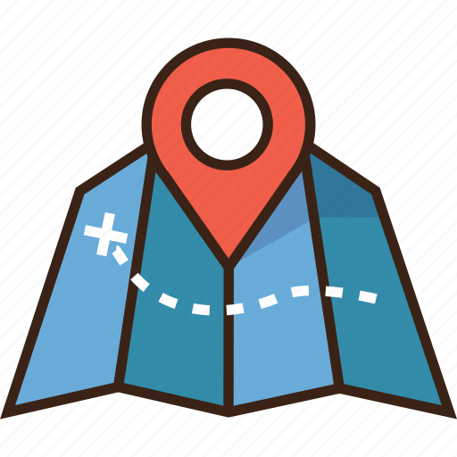 Camping, destination, map, maps, pin, trekking icon - Download on Iconfinder