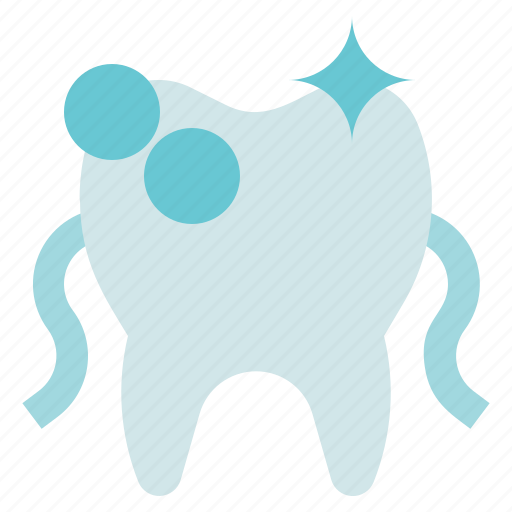 Dental care, dentist, floss, cleaning, string, tooth icon - Download on Iconfinder