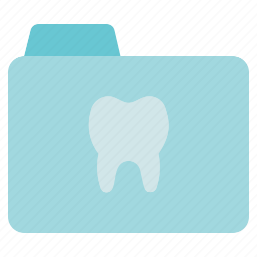 Dental care, dentist, folder, document, patient, file, tooth icon - Download on Iconfinder