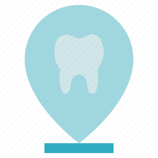 Dental care, dentist, location, clinic, pin, tooth icon - Download on Iconfinder