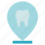 dental care, dentist, location, clinic, pin, tooth 