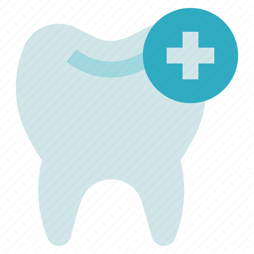 Dental care, dentist, premolar, tooth, add, plus icon - Download on Iconfinder