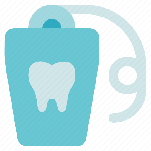 Dental care, dental floss, dentist, floss string icon - Download on Iconfinder