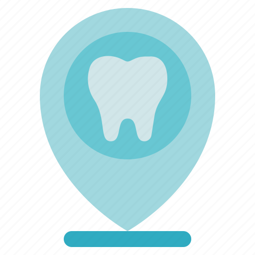 Dental, dentist, location, pin icon - Download on Iconfinder
