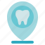 dental, dentist, location, pin 