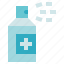 antiseptic spray, bottle, hygiene, medicine