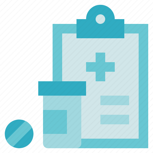 Report, bottle, diagnose, medicine, medical service icon - Download on Iconfinder