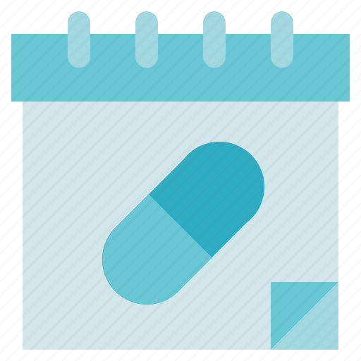 Calendar, pharmacy, pill, schedule icon - Download on Iconfinder