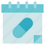 calendar, pharmacy, pill, schedule 
